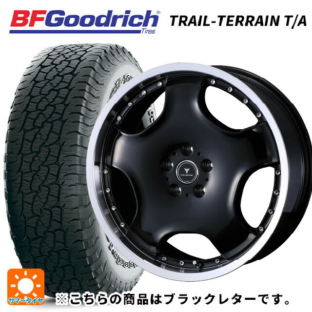 レクサス NX(20系)用 235/60R18 107H XL BFグッドリッチ トレイルテレーン T/A ブラックレター 正規品 ウェッズ アセット D1 ブラック/リムポリッシュ 新品サマータイヤホイール 4本セット