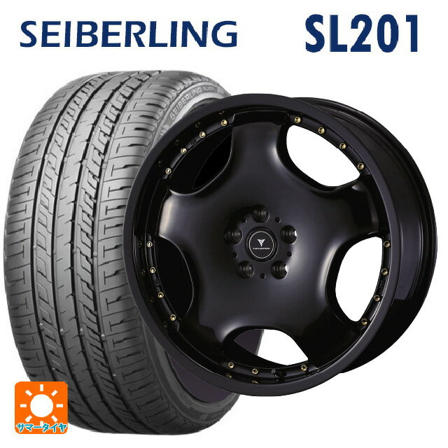 スズキ スイフトスポーツ(ZC33S)用 215/35R18 84W XL セイバーリング セイバーリング SL201(ブリヂストン工場生産） ウェッズ アセット D1 ブラック/ゴールドピアス 新品サマータイヤホイール 4本セット