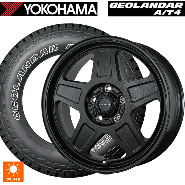 ジープ ラングラー(JL系)用 265/70R17 115T ヨコハマ ジオランダー AT4 G018 アウトラインホワイトレター 正規品 トピー ランドフット GWD R/B 新品サマータイヤホイール 5本セット
