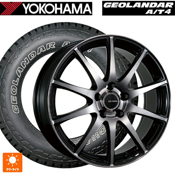 235/70R16 106T ヨコハマ ジオランダー AT4 G018 アウトラインホワイトレター 正規品 ブリヂストン エコフォルム CRS23 B/NB 16-6.5J 国産車用 サマータイヤホイール4本セット