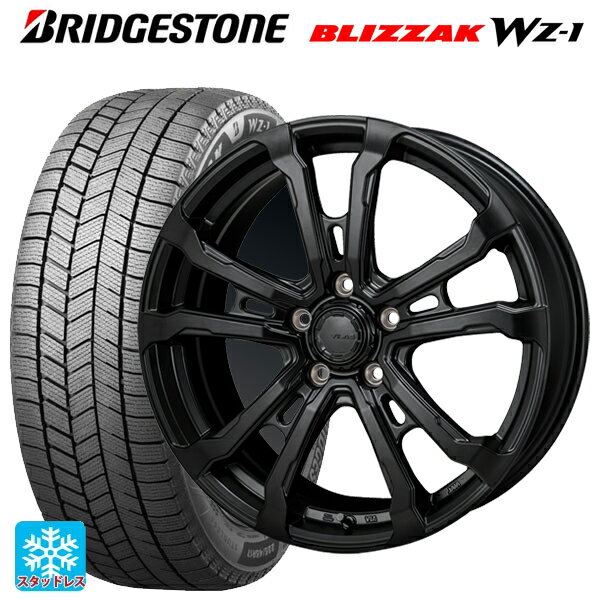 2025年製 235/60R18 107Q XL ブリヂストン ブリザック WZ1 正規品 # ジャパン三陽 ハイブロック ヴィラス サテンブラック 18-7.5J 国産車用 スタッドレスタイヤホイール4本セット