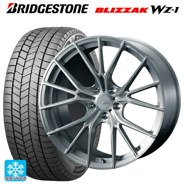 【10/17 23:59迄　最大3万円OFFクーポン】トヨタ プリウス(60系)用 195/50R19 88Q ブリヂストン ブリザック WZ1 正規品 # ウェッズ エフゼロ FZ-1 BRUSHED 新品スタッドレスタイヤホイール 4本セット