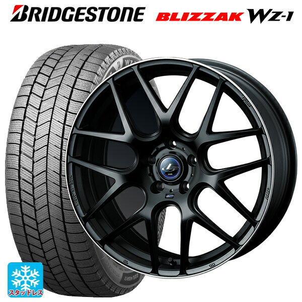 【10/17 23:59迄　最大3万円OFFクーポン】トヨタ プリウス(60系)用 195/50R19 88Q ブリヂストン ブリザック WZ1 正規品 # ウェッズ レオニス ナヴィア06 MBP 新品スタッドレスタイヤホイール 4本セット