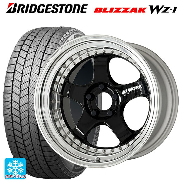 スバル フォレスター(SL系)用 2025年製 235/50R19 103Q XL ブリヂストン ブリザック WZ1 正規品 # ワーク マイスター S1 3ピース BLK 新品スタッドレスタイヤホイール 4本セット