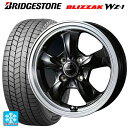 2025年製 175/55R15 77Q ブリヂストン ブリザック WZ1 正規品 # ウェッズ グラフト 5S ブラックリムポリッシュ 15-5.5J 国産車用 スタッドレスタイヤホイール4本セット