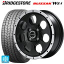 2025年製 155/65R14 75Q ブリヂストン ブリザック WZ1 正規品 # エムアイディー MIDホイール WO-7 セミグロスブラックフランジDC 14-4.5J 国産車用 スタッドレスタイヤホイール4本セット
