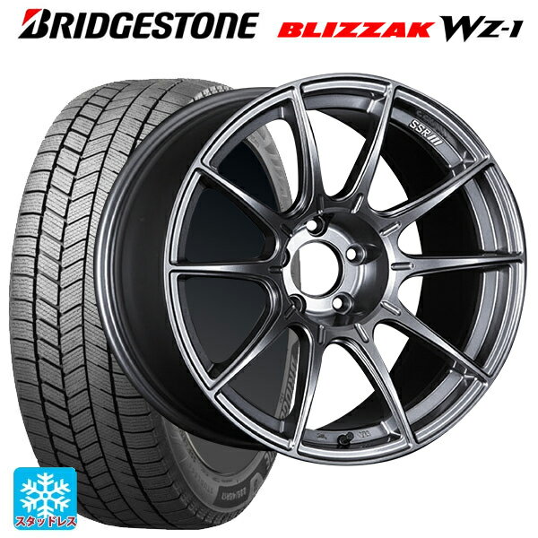 2025年製 225/45R18 95Q XL ブリヂストン ブリザック WZ1 正規品 # タナベ SSR GT X01 ダークシルバー 18-7.5J 国産車用 スタッドレスタイヤホイール4本セット