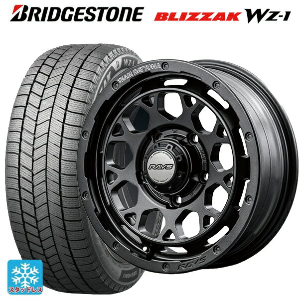 2025年製 215/50R17 91Q ブリヂストン ブリザック WZ1 正規品 # レイズ チームデイトナ M9+ スペックm AOJ 17-7J 国産車用 スタッドレスタイヤホイール4本セット