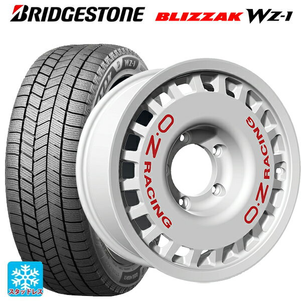 在庫有 2025年製 175/80R16 91Q ブリヂストン ブリザック WZ1 正規品 # オーゼット レーシング ラリーレーシング 4×4 Race White 16-5.5J 国産車用 スタッドレスタイヤホイール4本セット