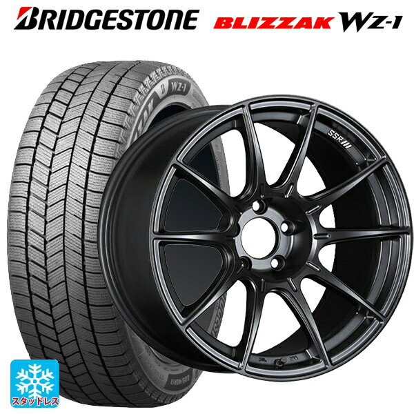 【10/14 20時〜最大3万円OFFクーポン】225/40R19 93Q XL ブリヂストン ブリザック WZ1 正規品 # タナベ SSR GT X01 フラットブラック 19-8.5J 国産車用 スタッドレスタイヤホイール4本セット