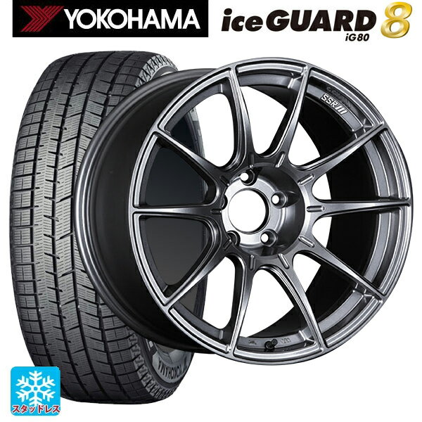 2025年製 225/55R19 103Q XL ヨコハマ アイスガード8(IG80) タナベ SSR GT X01 ダークシルバー 19-8.5J 国産車用 スタッドレスタイヤホイール4本セット
