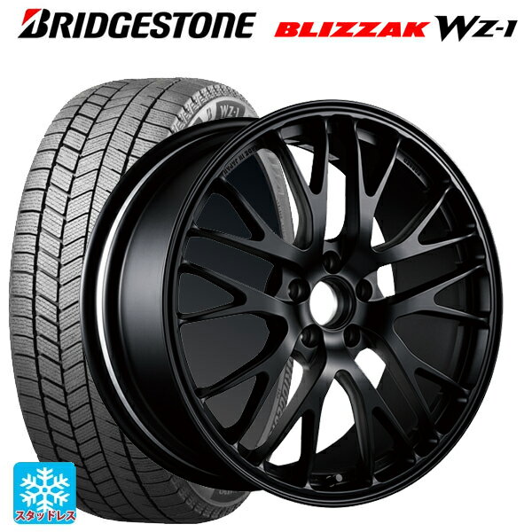 2025年製 215/45R18 89Q ブリヂストン ブリザック WZ1 正規品 # ブリヂストン ポテンザ RW007 FB 18-8J 国産車用 スタッドレスタイヤホイール4本セット