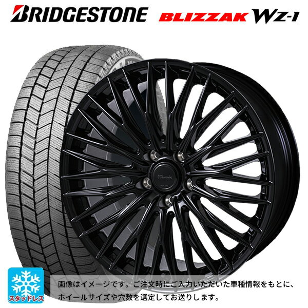 2025年製 245/45R19 102Q XL ブリヂストン ブリザック WZ1 正規品 # ジャパン三陽 ワーウィック クライヴァー グロスブラック 19-8J 国産車用 スタッドレスタイヤホイール4本セット