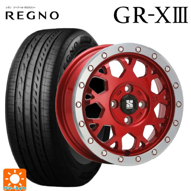 【6/11 1:59迄 全品ポイント5倍】155/65R14 75H ブリヂストン レグノ GR-X3 正規品 # エムエルジェイ エクストリームJ XJ04 Candy Red MC 14-4.5J 国産車用 サマータイヤホイール4本セット