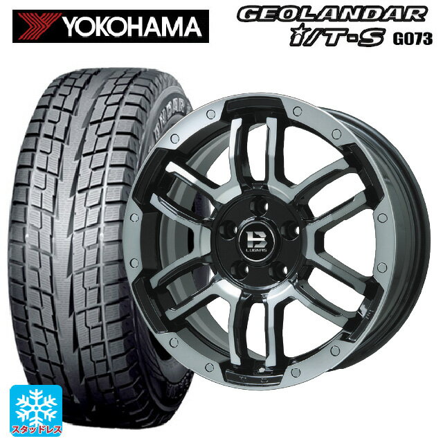 215/65R16 98Q ヨコハマ ジオランダー ITS G073 正規品 ビックウェイ ビーラグナス エフアールディー ブラックポリッシュ/ブラッククリア 16-6.5J 国産車用 スタッドレスタイヤホイール4本セット