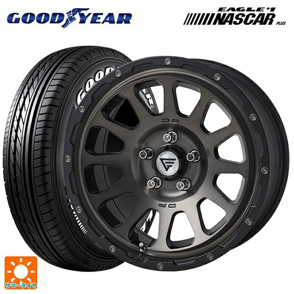 トヨタ ヤリスクロス(10系)用 215/65R16 109/107R グッドイヤー イーグル ナンバー1 ナスカープラス ホワイトレター エクシズルライン デルタフォース オーバル マットスモークポリッシュ 新品サマータイヤホイール 4本セット