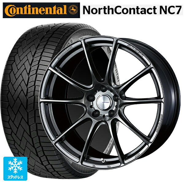 235/55R19 105T XL コンチネンタル ノースコンタクトNC7 正規品 ウェッズ ウェッズスポーツ SA25R PSB 19-8J 国産車用 スタッドレスタイヤホイール4本セット