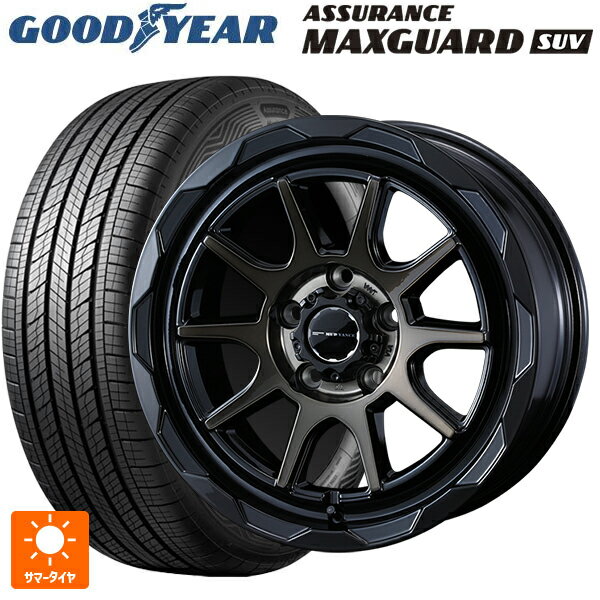 ミツビシ デリカD5(3DA系)用 215/70R16 100H グッドイヤー アシュアランス マックスガード SUV ウェッズ マッドヴァンス06 ブラックポリッシュブロンズクリア 新品サマータイヤホイール 4本セット