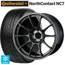 スバル フォレスター(SL系)用 225/55R18 102T XL コンチネンタル ノースコンタクトNC7 正規品 ウェッズ ウェッズスポーツ TC105X EJ-TITAN 新品スタッドレスタイヤホイール 4本セット