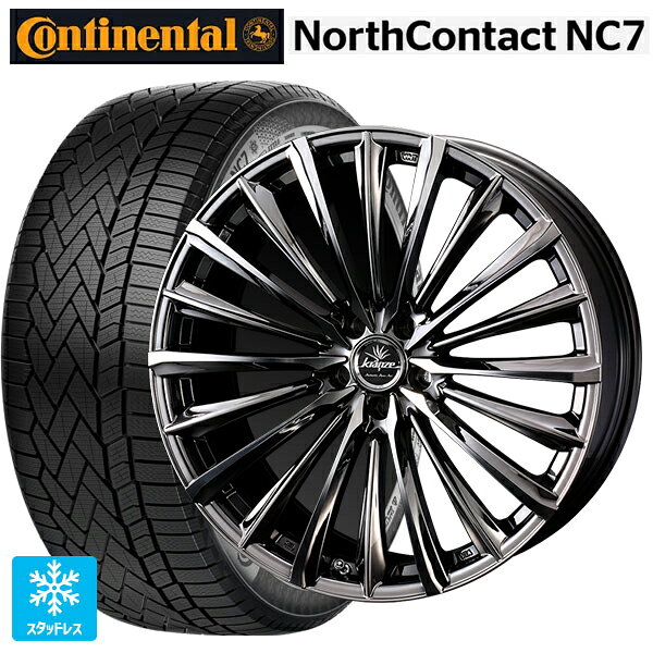 トヨタ RAV4(50系)用 235/55R19 105T XL コンチネンタル ノースコンタクトNC7 正規品 ウェッズ クレンツェ ヴィルハーム 225エボ SBCポリッシュ 新品スタッドレスタイヤホイール 4本セット