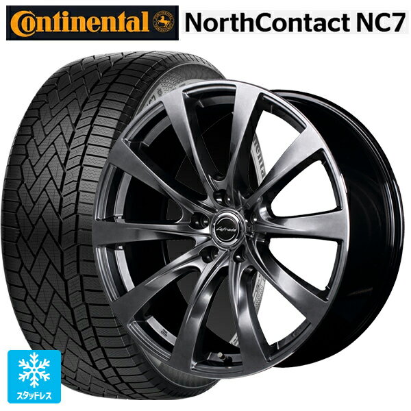 在庫有 トヨタ クラウンエステート(AZSH38/39)用 235/55R19 105T XL コンチネンタル ノースコンタクトNC7 正規品 エムアイディー レフィナーダ モーション2 # ハイパーダークシルバー／リムエッジポリッシュ 新品スタッドレスタイヤホイール 4本セット