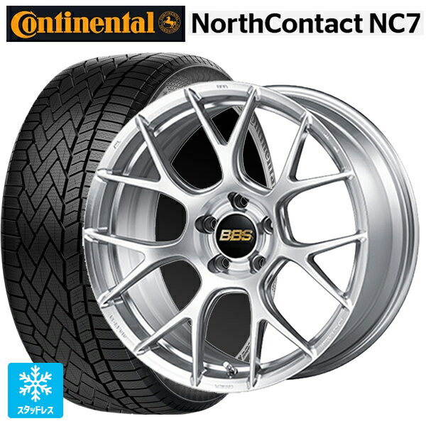 マツダ CX-80(KL5/KL3系)用 235/55R19 105T XL コンチネンタル ノースコンタクトNC7 正規品 BBS RE-V7 DS 新品スタッドレスタイヤホイール 4本セット