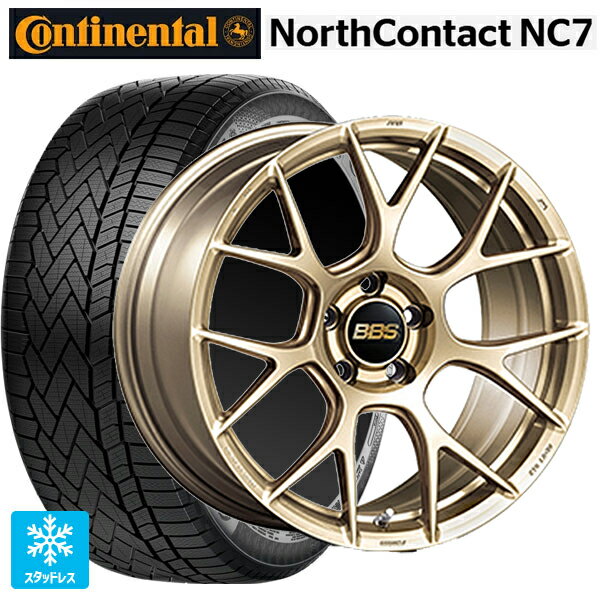 マツダ CX-80(KL5/KL3系)用 235/55R19 105T XL コンチネンタル ノースコンタクトNC7 正規品 BBS RE-V7 GL 新品スタッドレスタイヤホイール 4本セット