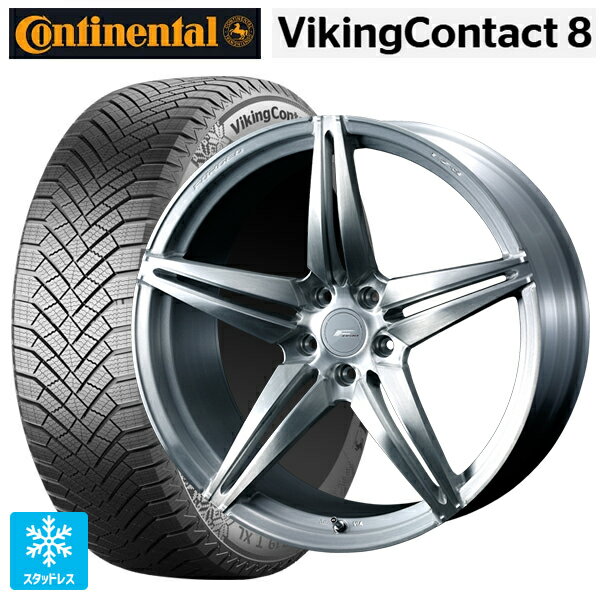 215/55R17 98T XL コンチネンタル コンチバイキングコンタクト8 正規品 エンケイ レーシング GTC02 マットブラック 17-7.5J 国産車用 スタッドレスタイヤホイール4本セット