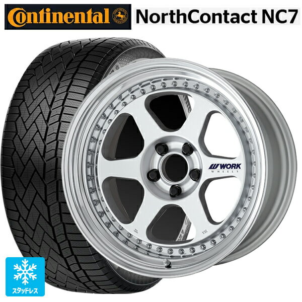 トヨタ RAV4(50系)用 235/55R19 105T XL コンチネンタル ノースコンタクトNC7 正規品 ワーク マイスター L1 3ピース MSL 新品スタッドレスタイヤホイール 4本セット