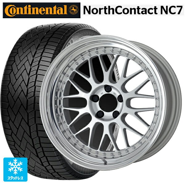 235/55R19 105T XL コンチネンタル ノースコンタクトNC7 正規品 ワーク マイスター M1 3ピース SIL 19-8J 国産車用 スタッドレスタイヤホイール4本セット