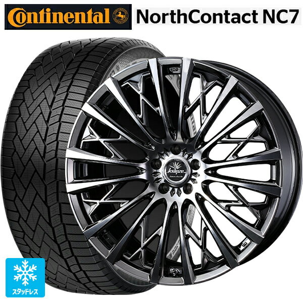 235/55R19 105T XL コンチネンタル ノースコンタクトNC7 正規品 ウェッズ クレンツェ シュリット855エボ SBC/POL 19-8J 国産車用 スタッドレスタイヤホイール4本セット