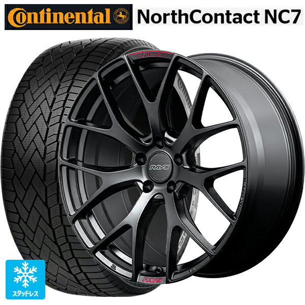 235/55R19 105T XL コンチネンタル ノースコンタクトNC7 正規品 レイズ ホムラ 2X7FT スポーツエディション B7J 19-8J 国産車用 スタッドレスタイヤホイール4本セット