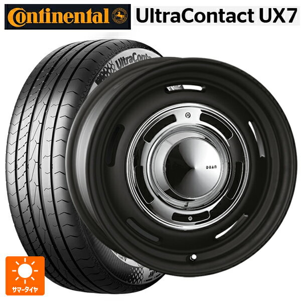 プジョー リフター()用 215/65R16 98H コンチネンタル ウルトラコンタクト UX7 正規品 クリムソン ディーン クロスカントリー マットブラック 新品サマータイヤホイール 4本セット