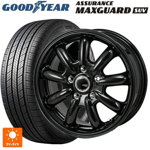 ミツビシ デリカD5(3DA系)用 225/70R16 103H グッドイヤー アシュアランス マックスガード SUV ジャパン三陽 ザック JP209 # グロスブラック 新品サマータイヤホイール 4本セット