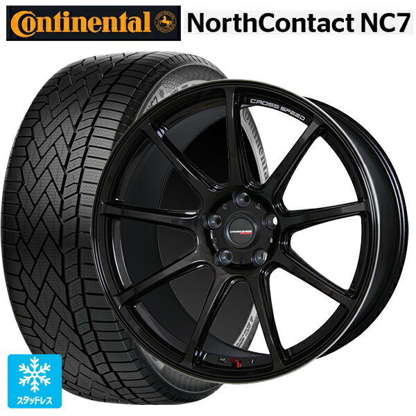 235/55R19 105T XL コンチネンタル ノースコンタクトNC7 正規品 ホットスタッフ クロススピード ハイパーエディション RS9 GGM 19-8.5J 国産車用 スタッドレスタイヤホイール4本セット
