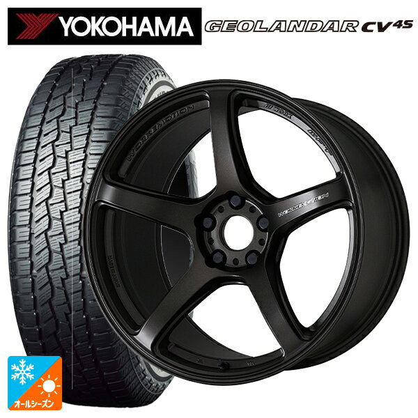 ニッサン エクストレイル(33系)用 235/60R18 107V XL ヨコハマ ジオランダー CV 4S G061 正規品 ワーク エモーション T5R MGK 新品オールシーズンタイヤホイール 4本セット