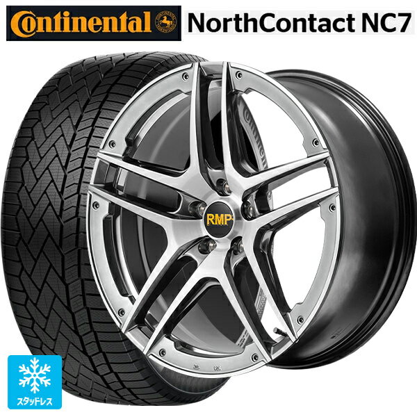 235/55R19 105T XL コンチネンタル ノースコンタクトNC7 正規品 エムアイディー MID エクスクルーシブ 025SV ハイパーメタルコート/ブラシュド/アンダーカット 19-8J 国産車用 スタッドレスタイヤホイール4本セット