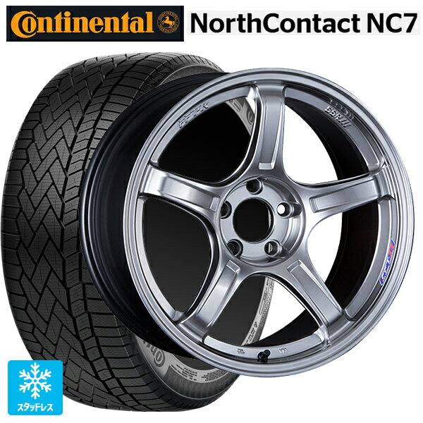 235/55R19 105T XL コンチネンタル ノースコンタクトNC7 正規品 タナベ SSR GT X03 クロムシルバー 19-8.5J 国産車用 スタッドレスタイヤホイール4本セット