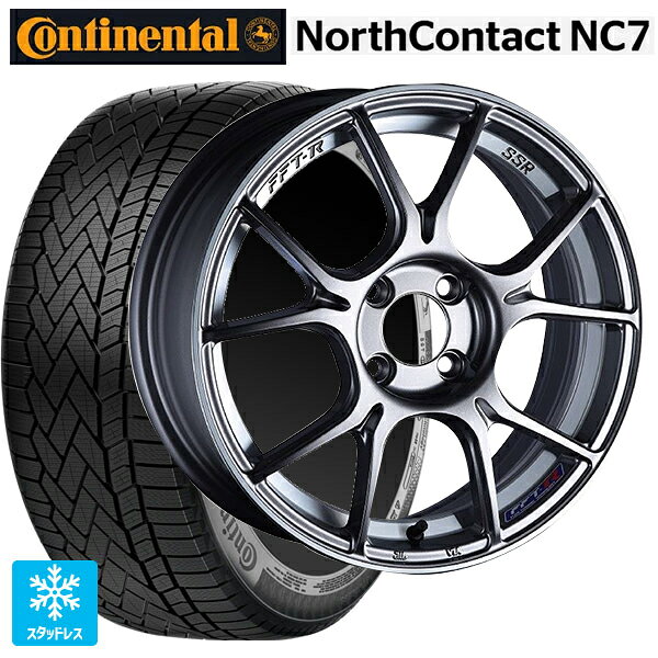 トヨタ RAV4(50系)用 235/55R19 105T XL コンチネンタル ノースコンタクトNC7 正規品 タナベ SSR GT X02 ダークシルバー 新品スタッドレスタイヤホイール 4本セット