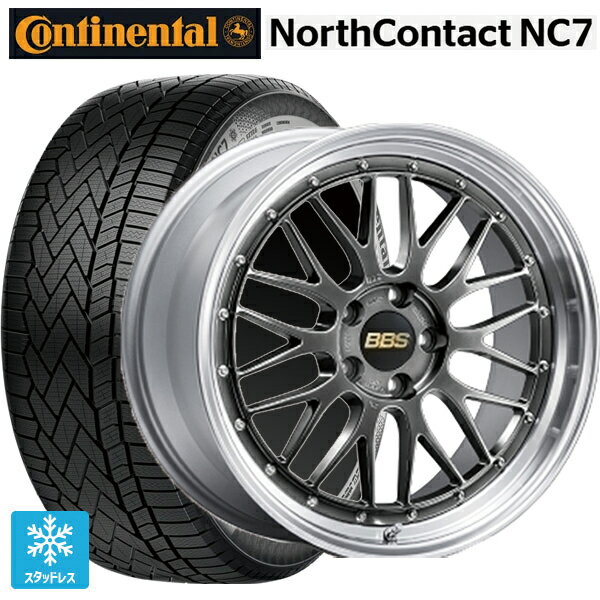 235/55R19 105T XL コンチネンタル ノースコンタクトNC7 正規品 BBS LM DB-SLD 19-8J 国産車用 スタッドレスタイヤホイール4本セット