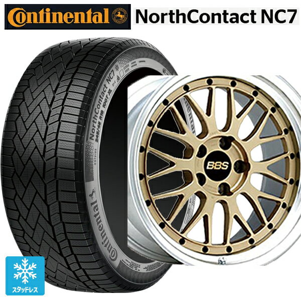 235/55R19 105T XL コンチネンタル ノースコンタクトNC7 正規品 BBS LM GL-SLD 19-9J 国産車用 スタッドレスタイヤホイール4本セット