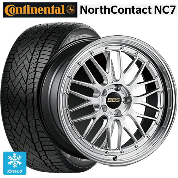 235/55R19 105T XL コンチネンタル ノースコンタクトNC7 正規品 BBS LM DS-BKBD 19-9J 国産車用 スタッドレスタイヤホイール4本セット