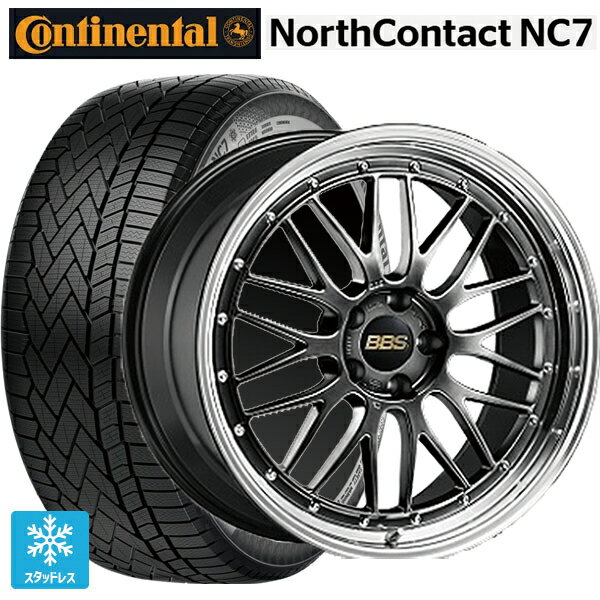 マツダ CX-80(KL5/KL3系)用 235/55R19 105T XL コンチネンタル ノースコンタクトNC7 正規品 BBS LM DB-BKBD 新品スタッドレスタイヤホイール 4本セット