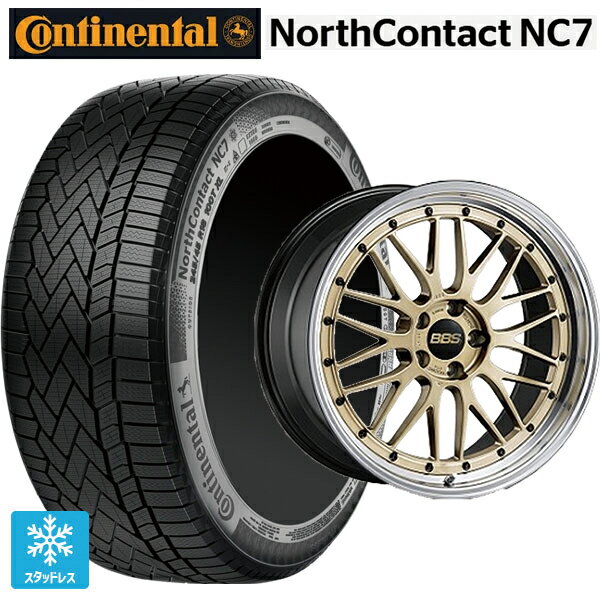 マツダ CX-80(KL5/KL3系)用 235/55R19 105T XL コンチネンタル ノースコンタクトNC7 正規品 BBS LM GL-BKBD 新品スタッドレスタイヤホイール 4本セット