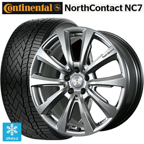 ボルボ XC90(LB/LD系)用 235/55R19 105T XL コンチネンタル ノースコンタクトNC7 正規品 トピー チームスパルコ ヴァローザ バージョン02 # MG 新品スタッドレスタイヤホイール 4本セット