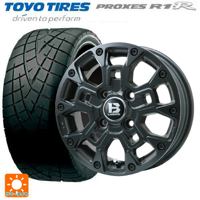 【6/15〜16限定 全品P5倍＆クーポン】165/50R15 73V トーヨー プロクセス R1R ビックウェイ ビーラグナス ビーアールディー マットブラック 15-4.5J 国産車用 サマータイヤホイール4本セット