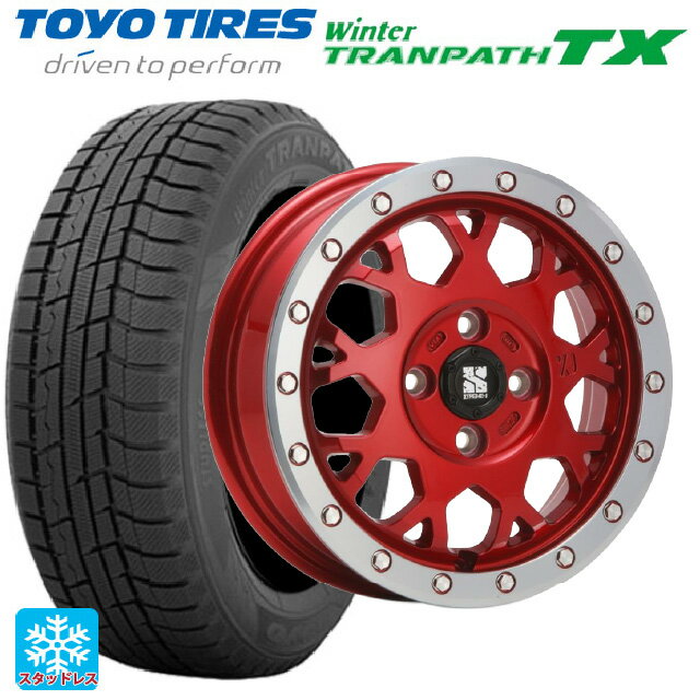 【6/15〜16限定 全品P5倍＆クーポン】155/65R14 75Q トーヨー ウインタートランパス TX エムエルジェイ エクストリームJ XJ04 Candy Red MC 14-4.5J 国産車用 スタッドレスタイヤホイール4本セット
