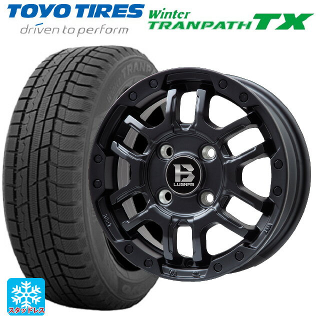 【6/11 1:59迄 全品ポイント5倍】165/55R15 75Q トーヨー ウインタートランパス TX ビックウェイ ビーラグナス エフアールディー マットブラック 15-4.5J 国産車用 スタッドレスタイヤホイール4本セット