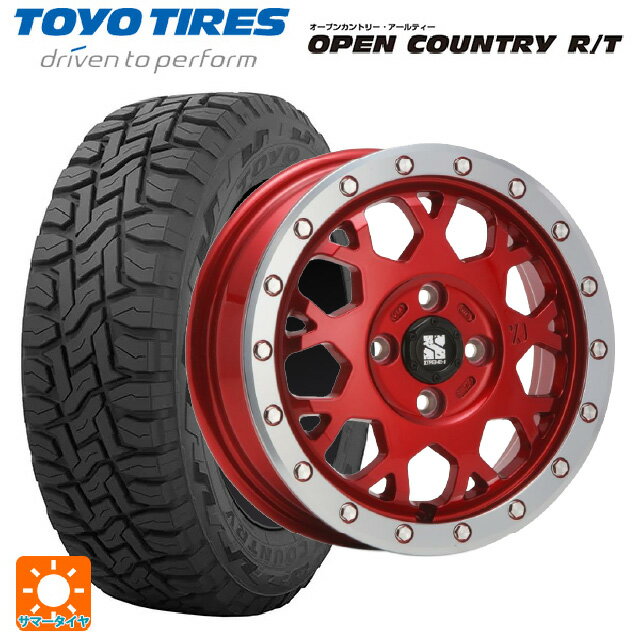 【6/22 20時〜 全品P5倍＆クーポン】155/65R14 75Q トーヨー オープンカントリー RT ブラックレター # エムエルジェイ エクストリームJ XJ04 Candy Red MC 14-4.5J 国産車用 サマータイヤホイール4本セット