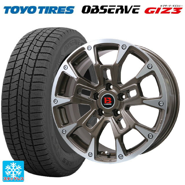 215/65R16 98Q トーヨー オブザーブ ガリットギズ3 ビックウェイ ビーラグナス ビーアールディー ブロンズポリッシュ 16-6.5J 国産車用 スタッドレスタイヤホイール4本セット